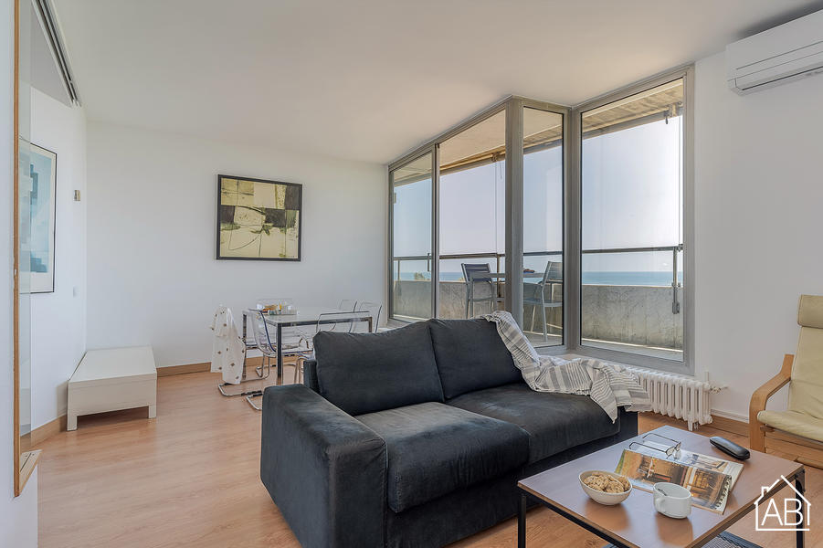 AB Olympic Village III Penthouse - Penthouse de 2 Chambres avec Balcon et Vue sur la Mer - AB Apartment Barcelona