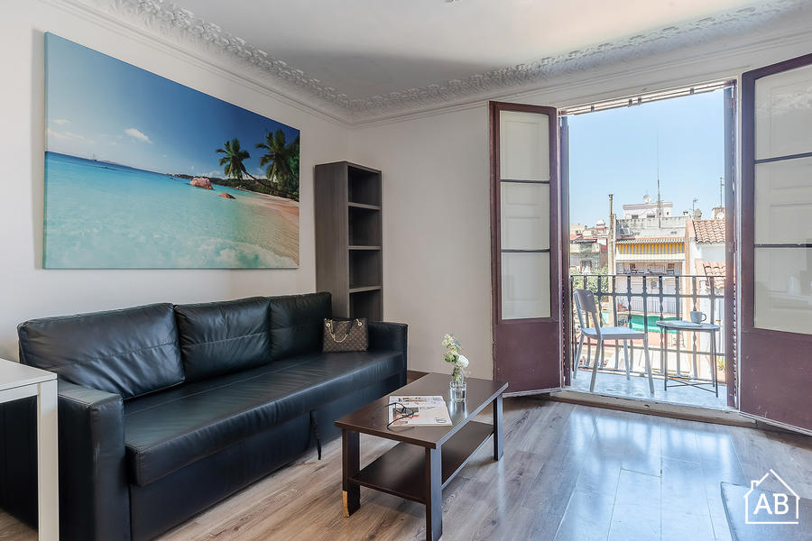 AB Margarit XI - Elegante Apartamento de 3 dormitorios con balcón en Poble Sec - AB Apartment Barcelona