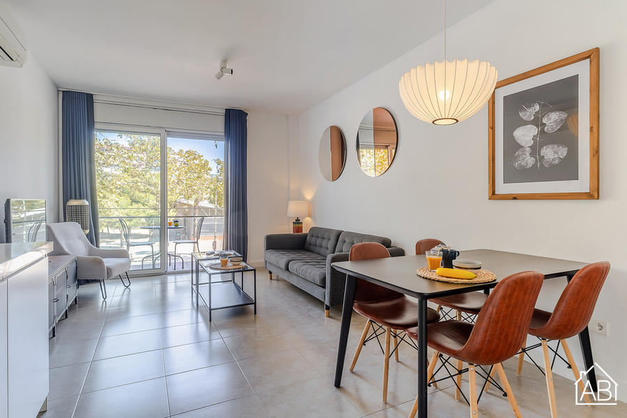 AB Beach Poble Nou - 时尚温馨的Poblenou区两卧室公寓 带阳台 - AB Apartment Barcelona