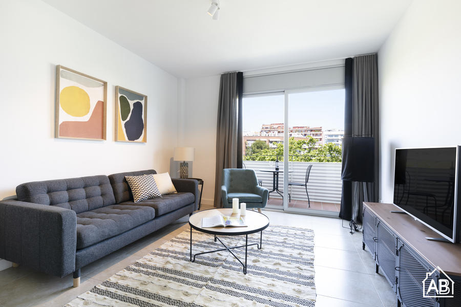 AB Beach Poble Nou - Elegante y Acogedor Apartamento de Dos Habitaciones con Balcón en el Barrio de Poblenou - AB Apartment Barcelona