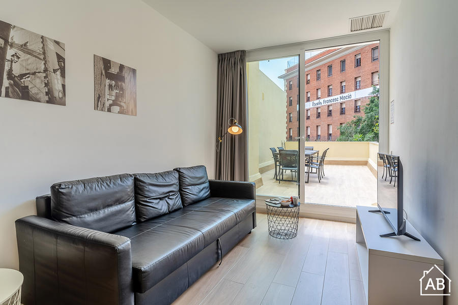 AB Montjuic Terrace - Apartment mit 3 Schlafzimmern neben der Plaza Espanya mit privater Terrasse - AB Apartment Barcelona