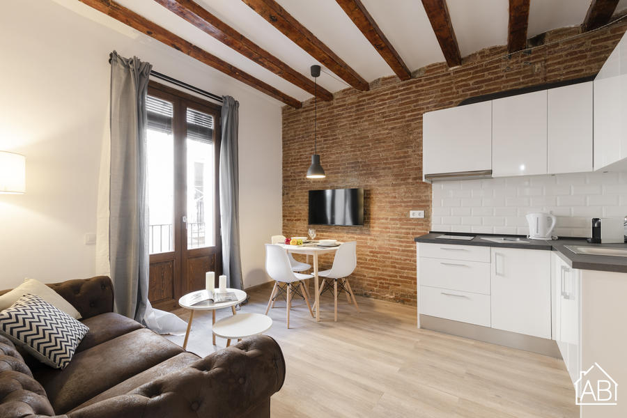 AB CENTRIC APARTMENTS VI - Изумительные двухкомнатные апартаменты с балконом рядом с Las Ramblas - AB Apartment Barcelona