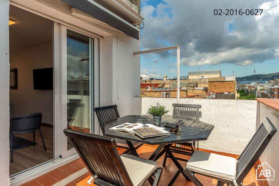 AB Eixample Calabria - Stylische 1-Zimmer-Wohnung mit Privater Terrasse in Eixample - AB Apartment Barcelona