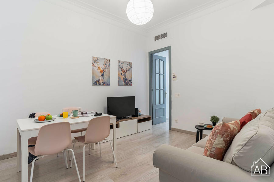 AB Comte Borrell - Piso Céntrico de 3 Dormitorios con Balcón en Eixample - AB Apartment Barcelona