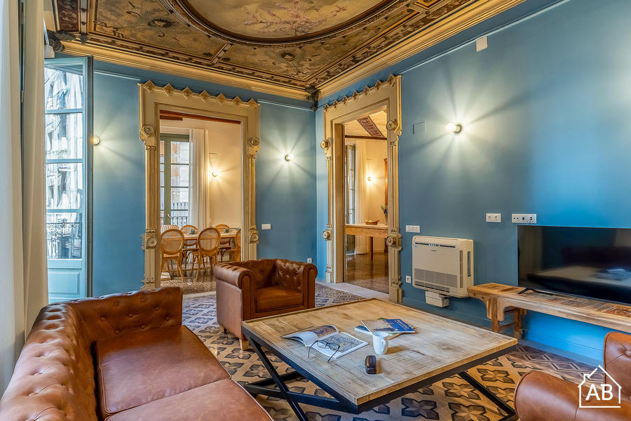 AB Plaza Real P-I - Wunderschöne 3-Schlafzimmer Wohnung beim Plaza Real mit privater Terasse - AB Apartment Barcelona