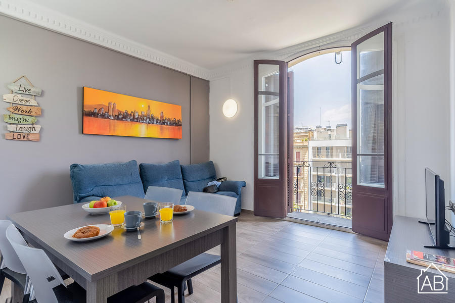 AB Marina Apartment - Appartement Contemporain de 3 Chambres avec Terrasse Commune près de la Sagrada Família - AB Apartment Barcelona