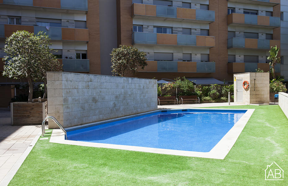 AB Vila Olimpica - Icaria Apartment - Helles und modernes Apartment mit tollem Pool in Vila Olímpica - AB Apartment Barcelona