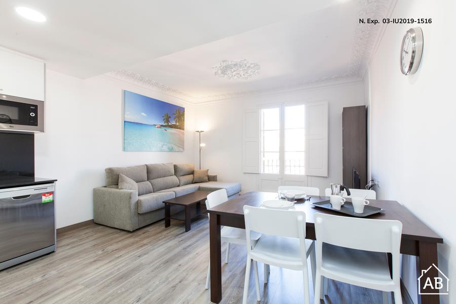 AB Margarit X - Bel Appartement 3 Chambres avec Balcon à Poble Sec - AB Apartment Barcelona