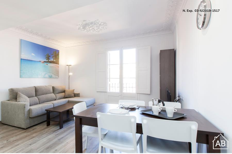 AB Margarit XI - Stylish 3-bedroom Apartment with a Balcony in Poble Sec - AB Apartment Barcelona