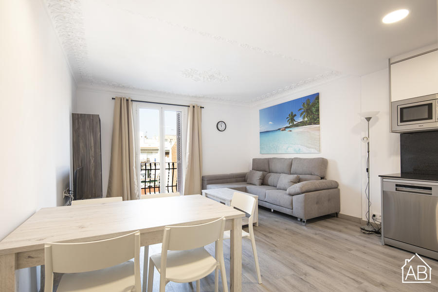 AB Margarit 4-2 - Modernes und geräumiges Apartment mit drei Schlafzimmern und einem Balkon - AB Apartment Barcelona