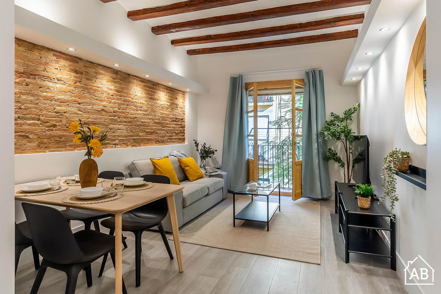 AB Mercat de Sant Antoni X - Accogliente appartamento con 2 camere da letto a Sant Antoni con balcone - AB Apartment Barcelona
