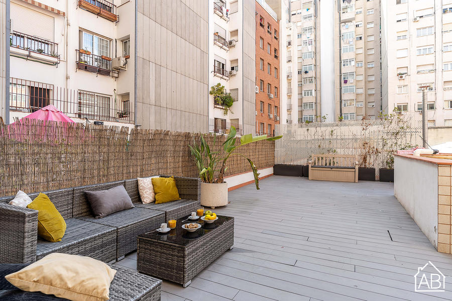 AB Llança Eixample - Appartement de 3 Chambres avec Terrasse Privée- Quartier l´Eixample - AB Apartment Barcelona