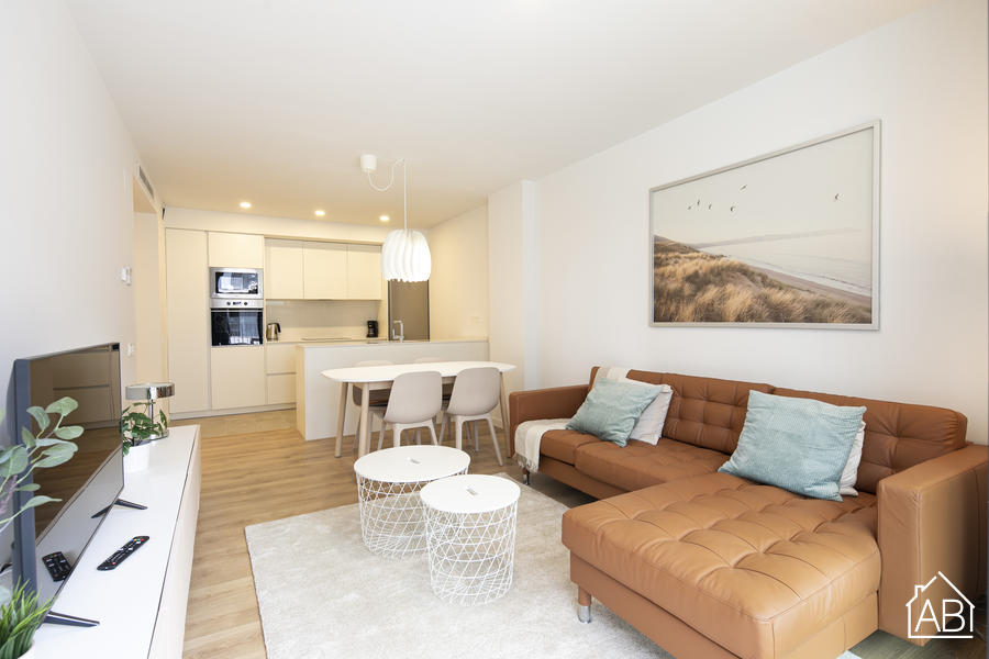 AB Badalona Beach F21 - 美丽的 3 卧室公寓，带公共游泳池，毗邻巴达洛纳的大海 - AB Apartment Barcelona