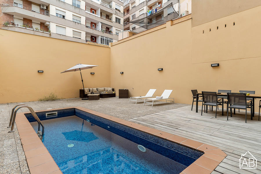 AB Spacious Duplex with private pool - 宽敞的三卧室公寓 - 带私人游泳池 - AB Apartment Barcelona