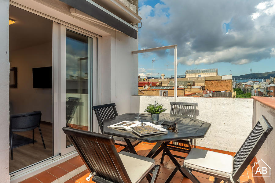 AB Eixample Calabria - Stijlvol Appartement met 1 Slaapkamer en Privéterras in Eixample - AB Apartment Barcelona