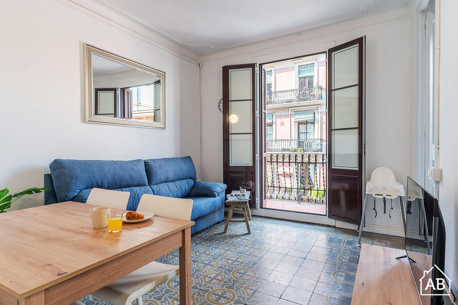 AB Nou de La Rambla - Prachtig Appartement met 2 slaapkamers en Balkon in Poble Sec - AB Apartment Barcelona