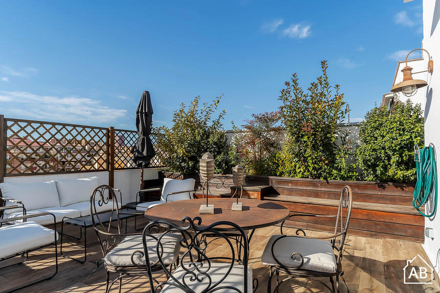 AB Eixample Calabria - Charming 2-Bedroom Apartment with Terrace in Eixample - AB Apartment Barcelona