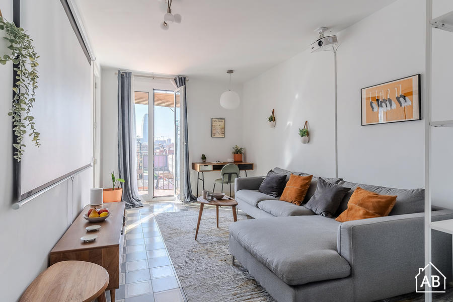 AB Espronceda - Poble Nou - Lovely 3-Bedroom Penthouse with Balcony in Poblenou - AB Apartment Barcelona