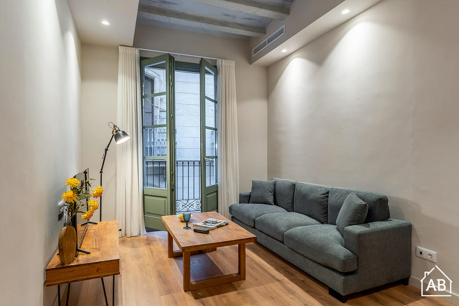 AB Plaza Real  I-II - Apartamento Elegante de 1 Dormitorio con Balcón Privado - AB Apartment Barcelona