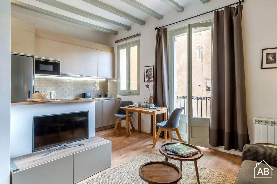 AB Sant Llàtzer I - Heldere 2-slaapkamer appartement met balkon in het hart van Las Ramblas - AB Apartment Barcelona
