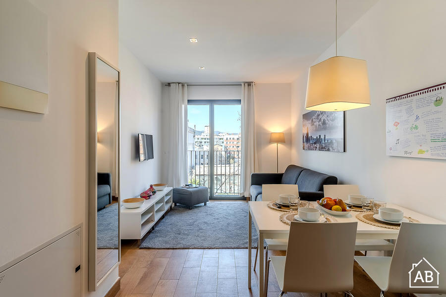 AB Pallars II - Luminoso appartamento con 1 camera da letto e balcone privato a Poblenou - AB Apartment Barcelona